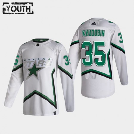 Kinder Eishockey Dallas Stars Trikot Anton Khudobin 35 2020-21 Reverse Retro Authentic